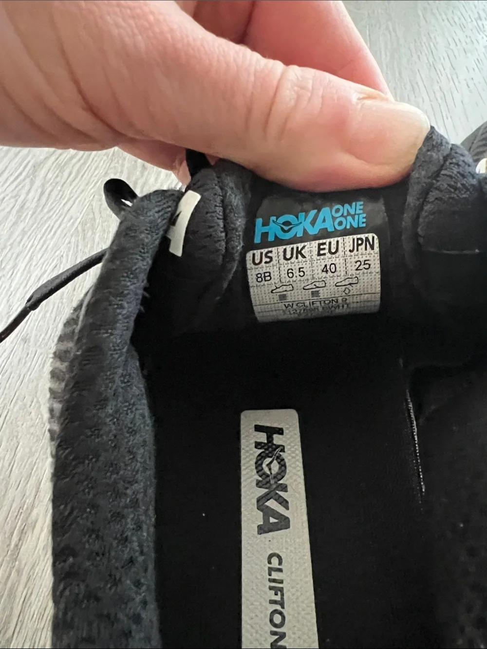 Hoka Black Athletic Running Shoes